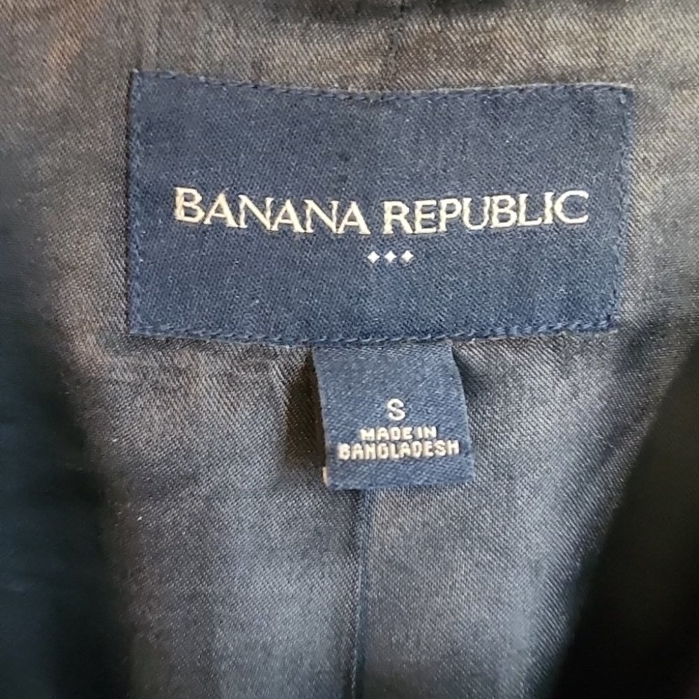 Banana Republic Deep Purple Wool Pea Coat – Size Small - Picture 4 of 7